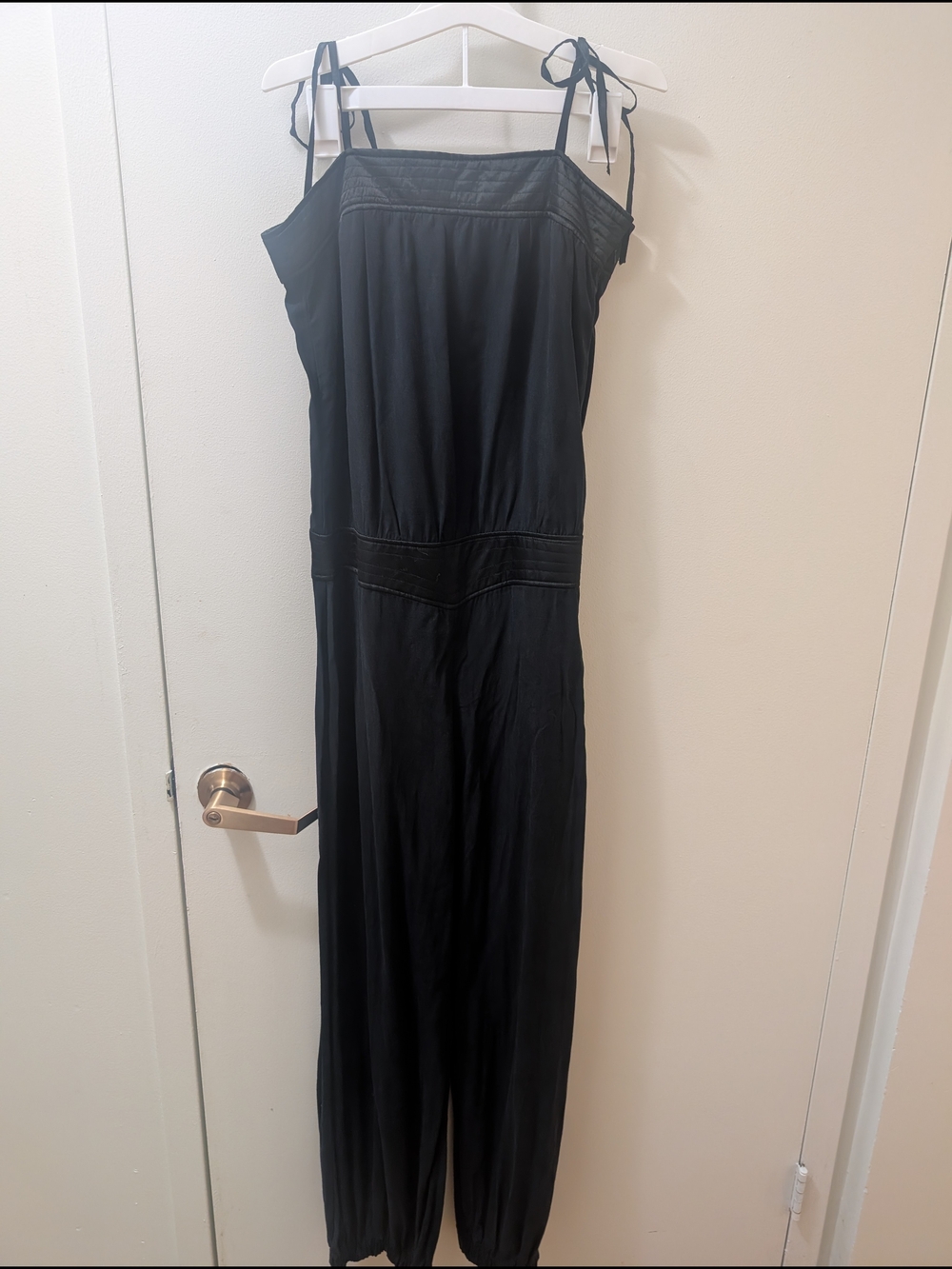 Black H And M Women’s Black Spaghetti Strap Jumpsuit Vintage 70's Vibe